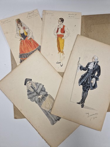 Lot 318 - A collection of costume designs and Glyndebourne related ephemera belonging to Elizabeth Crook