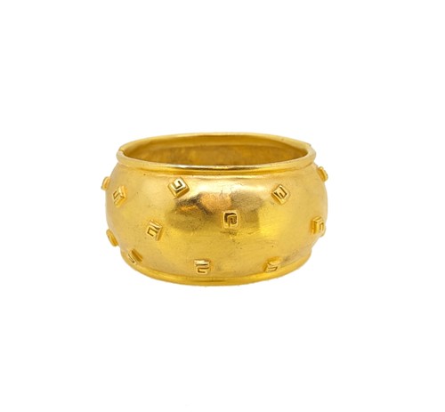 Lot 1 - Givenchy - A logo cuff style bangle