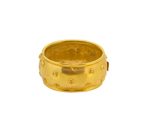 Lot 1 - Givenchy - A logo cuff style bangle