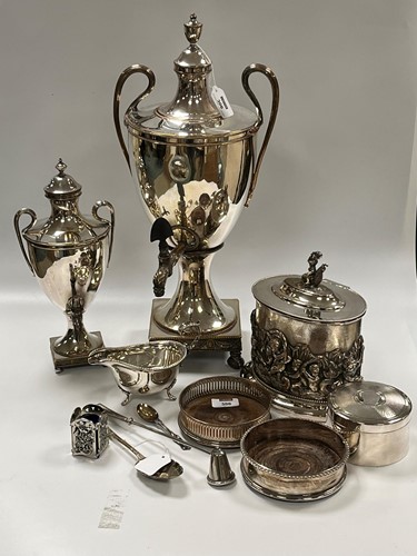 Lot 306 - A collection of silver plated items including...