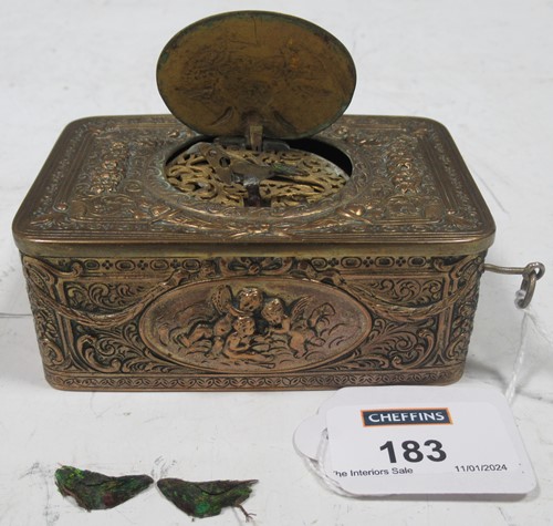Lot 183 - An early 20th century Continental metalwares...