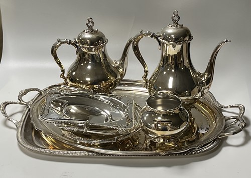 Lot 302 - A large collection of silver plated items...