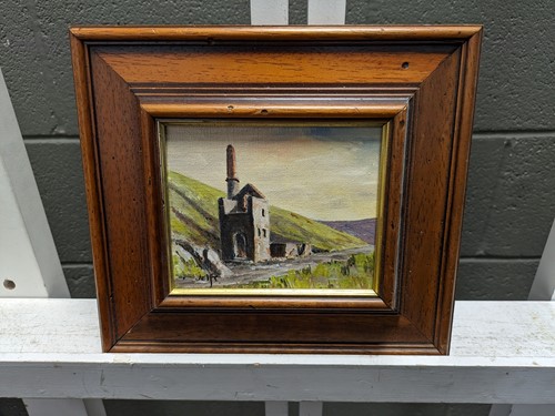 Lot 595 - A group of nine pictures of Cornish tin mines and landscapes