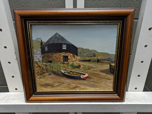 Lot 595 - A group of nine pictures of Cornish tin mines and landscapes