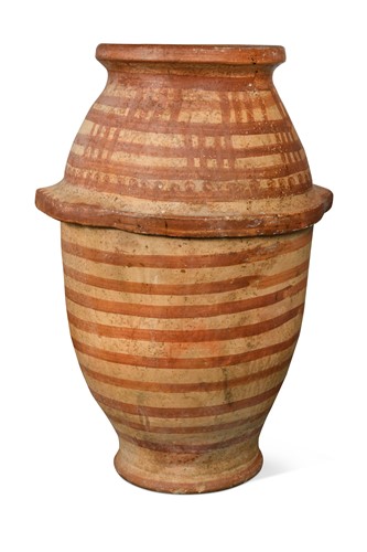 Lot 44 - A large mid-century terracotta Moroccan pot