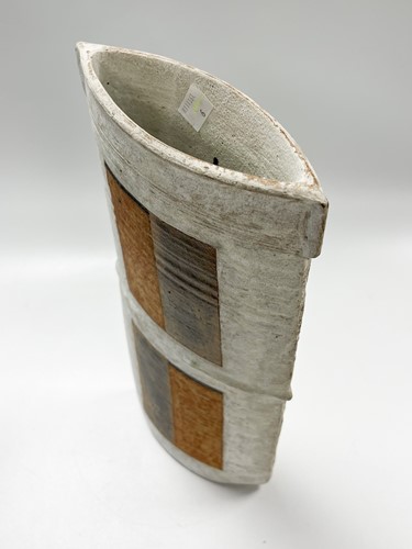 Lot 68 - Judith Gilmour,  large slab-built stoneware vase