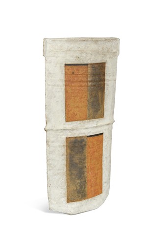 Lot 68 - Judith Gilmour,  large slab-built stoneware vase