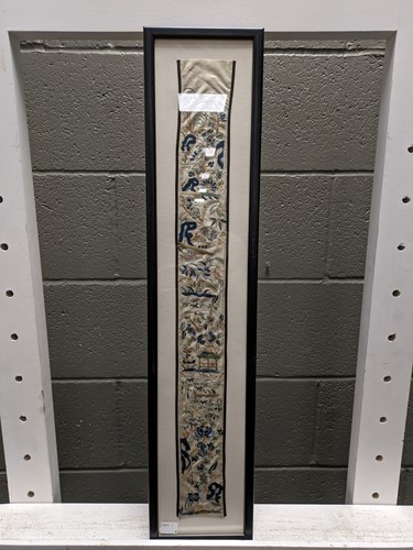 Lot 518 - Six Chinese leaves painted with butterflies,...