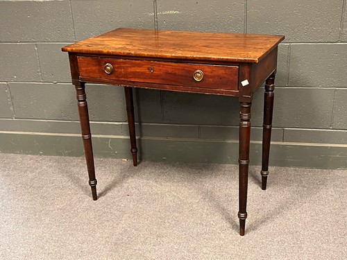 Lot 797 - A late Regency mahogany side table with single...