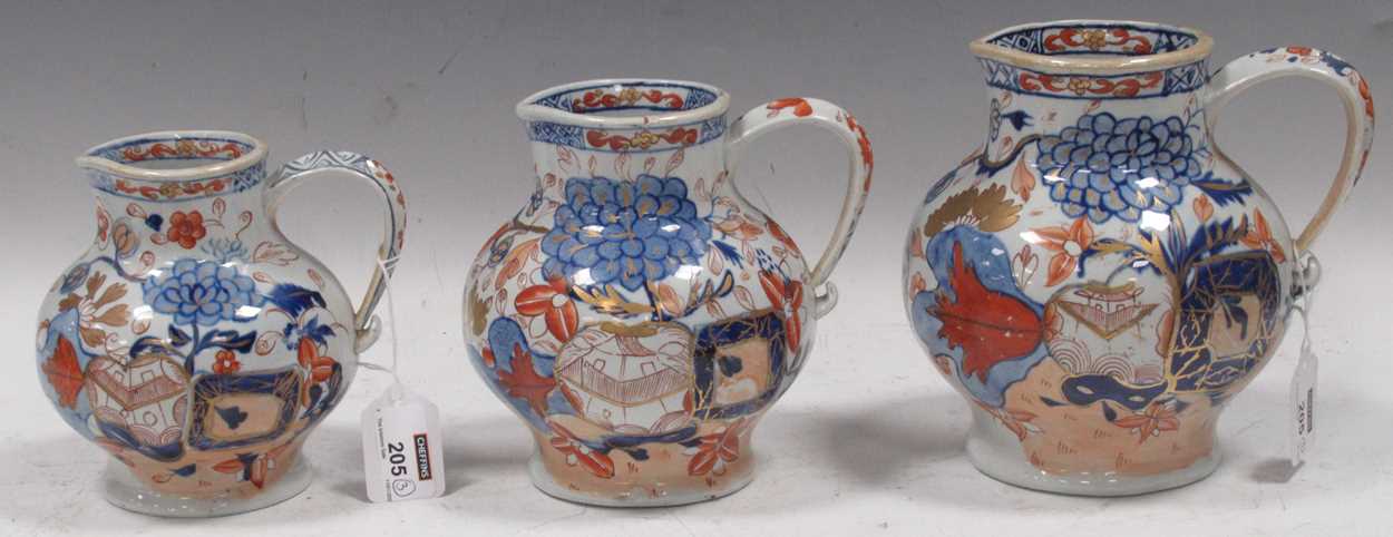 Lot 205 - A group of three graduated Mason's jugs, circa 1815