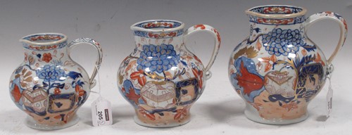 Lot 205 - A group of three graduated Mason's jugs, circa 1815