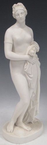 Lot 4 - A Parian classical figure of Atlanta holding...