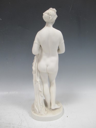 Lot 4 - A Parian classical figure of Atlanta holding...