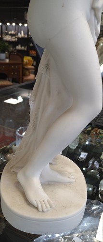 Lot 4 - A Parian classical figure of Atlanta holding...