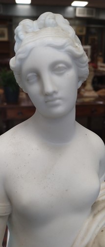 Lot 4 - A Parian classical figure of Atlanta holding...