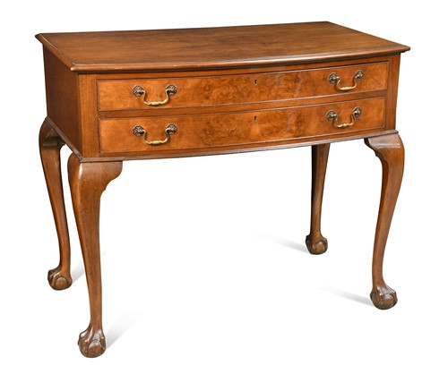 Lot 766 - An early 20th century freestanding bow fronted...