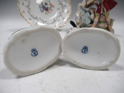 Lot 8 - A Meissen figure group “The Secret Letter”,...