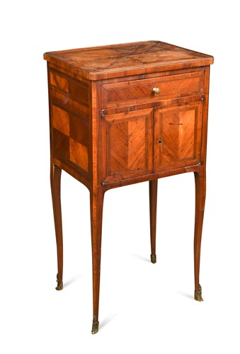 Lot 360 - A French kingwood night cupboard stamped 'J.M.VALETTE', late 18th century