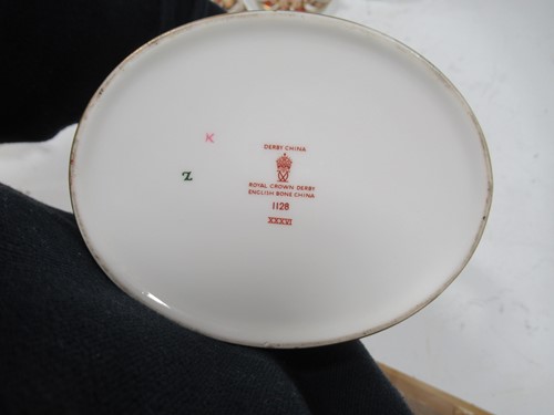 Lot 14 - A Royal Crown Derby imari pattern coffee...