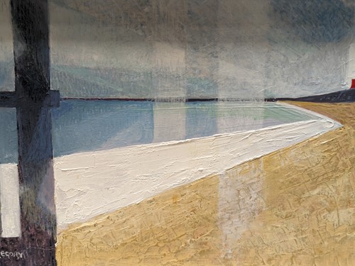 Lot 516 - Mac Gregory Seaside II oil on panel signed...