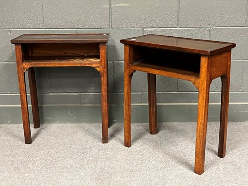 Lot 722 - A pair of mahogany bedside tables, the...