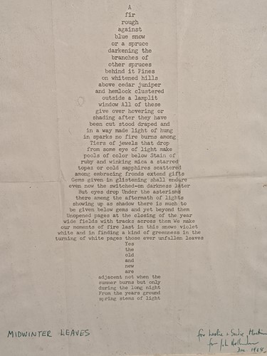 Lot 306 - John Hollander (1929-2013)