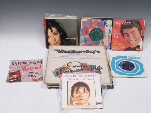 Lot 197 - Large quantity LP records and singles 50plus.