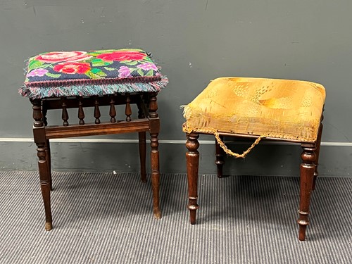 Lot 842 - An early 19th century stool on turned tapering...