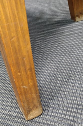 Lot 237 - In the manner of Harry & Lou Epstein, a set of six Art Deco walnut cloud-back dining chairs