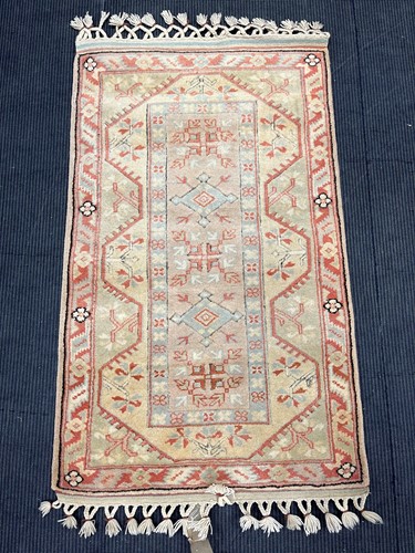 Lot 903 - Six various small size modern floor rugs with...