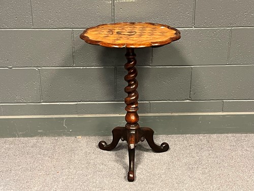 Lot 733 - A Victorian rosewood chequer top occasional...