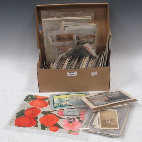 Lot 216 - Collection of Victorian/Edwardian greetings...