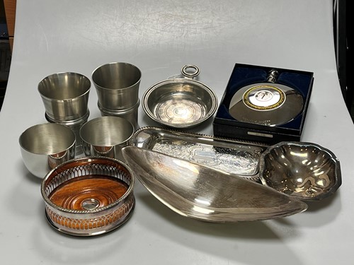 Lot 314 - A German silver bon bon dish, 163g (5.2ozt)...