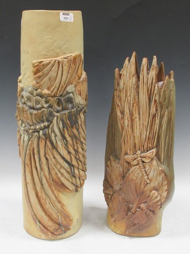 Lot 151 - A Bernard Rooke stoneware stick stand, of...