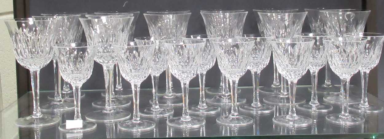 Lot 196 - A service of Franzen drinking glasses with...