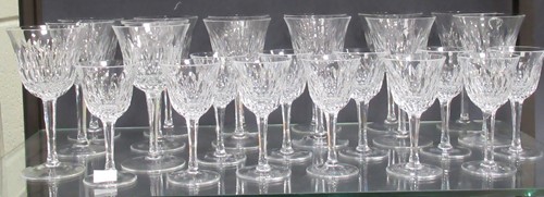 Lot 196 - A service of Franzen drinking glasses with...