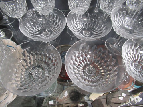 Lot 196 - A service of Franzen drinking glasses with...