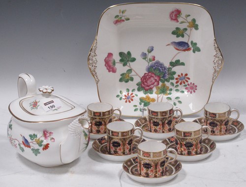 Lot 190 - A set of six Royal Crown Derby Imari pattern...