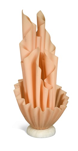 Lot 143 - A Georgia Jacob 'Corolle' handkerchief lamp, 1970s