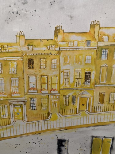 Lot 351 - Sasha Barnes, Modern British Bath town houses...