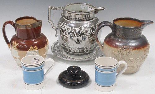 Lot 187 - A collection of Victorian lustre ware, mainly...
