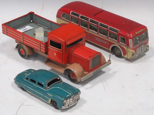 Lot 182 - Three vintage Tippco tinplate models of a...