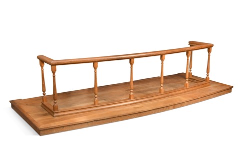 Lot 260 - Robert 'Mouseman' Thompson, an oak altar rail