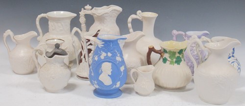 Lot 49 - A collection of 19th century jugs, mainly...