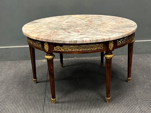 Lot 719 - An early 20th century French marble top...