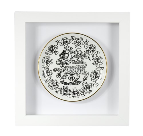 Lot 50 - Sir Grayson Perry CBE, RA (1960-), a Lion Queen framed plate