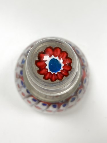 Lot 1 - An Old English millefiori glass inkwell