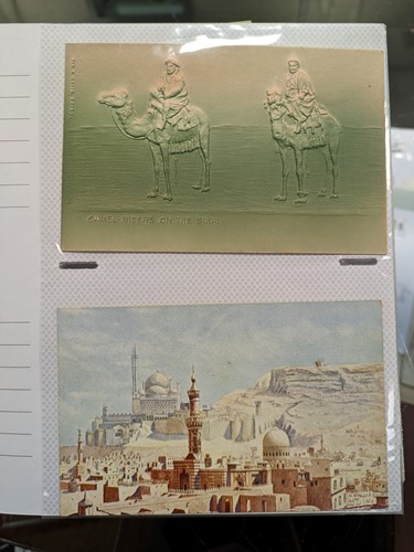 Lot 237 - Two postcard albums with a collection of First...