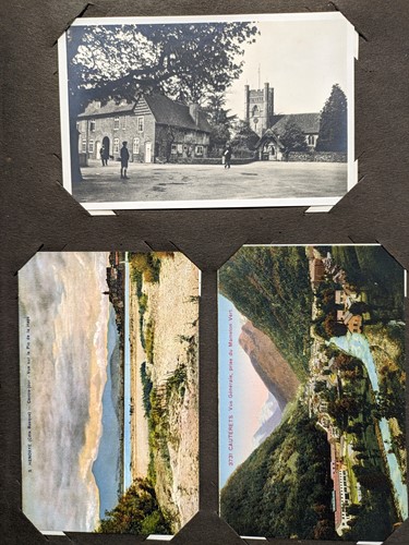 Lot 240 - Postcard album with about 250 cards, including...