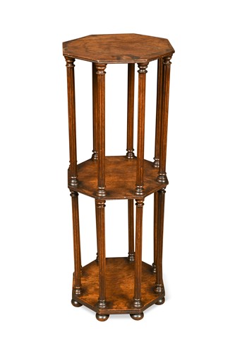 Lot 596 - An oak library scroll stand, 19th century